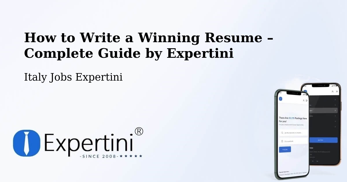 Resume Writing Guide for Job Seekers – Pesaro - Pesaro, Italy Jobs Expertini